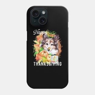 Australian Shepherd Dog Owner Thanksgiving Celebration Harvest Theme Phone Case