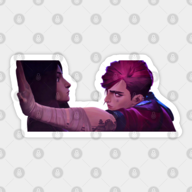 Vi and Caitlyn - You're Hot Cupcake Scene - LOL Arcane - Vi And Caitlyn - Sticker
