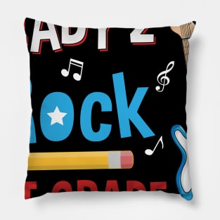 Ready To R0ck 1st Grade Back To School Pillow