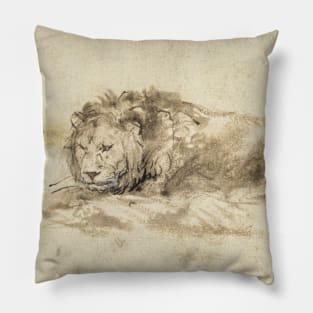 Reclining Lion Pillow