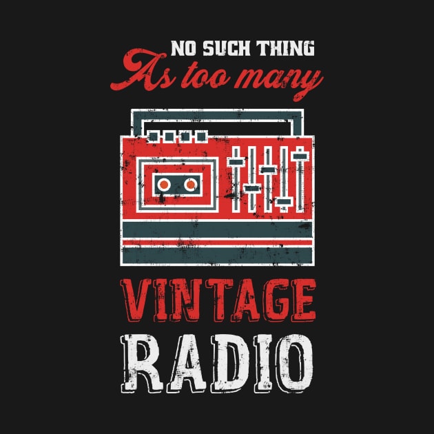 Vintage Radio by TheBestHumorApparel