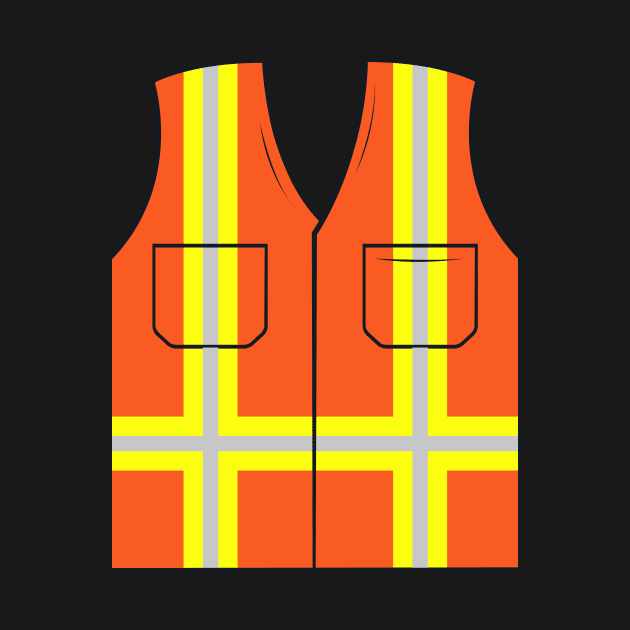 Orange Safety Vest by samshirts