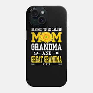 Blessed To Be Called Mom Grandma Great Grandma Mother's Day Phone Case