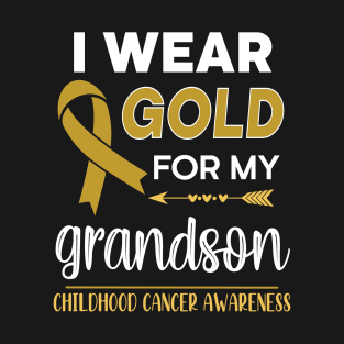 I Wear Gold For My Grandson T-Shirt