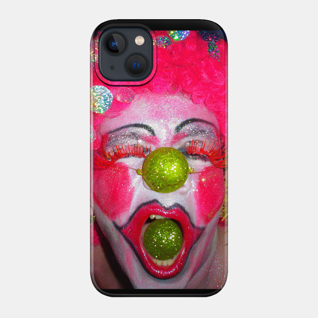 Smile and euphoria - Pink Clown Makeup - Phone Case