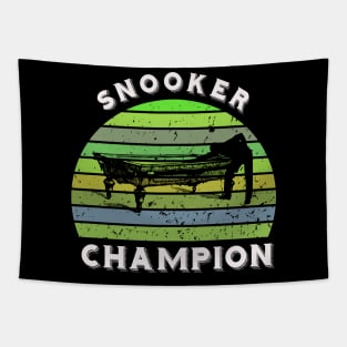 Snooker champion - retro sunset billiards Tapestry