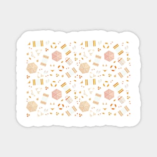 Summer accessories pattern illustration Magnet