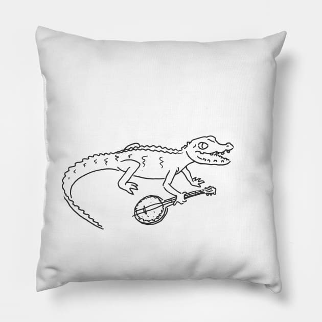 bayou buddy - noodle tee Pillow by noodletee