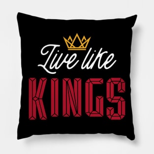 Live Like Kings Cardinal Retro Pillow