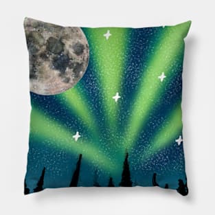 Moon and night Pillow