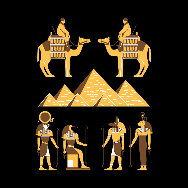 Egypt Sphinx Pharaoh pyramids Anubis hieroglyphs by SpruchBastler