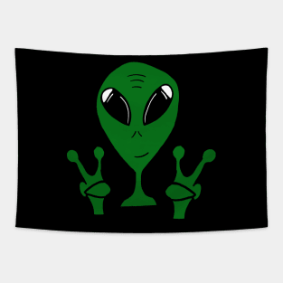 Alien bro double peace Tapestry