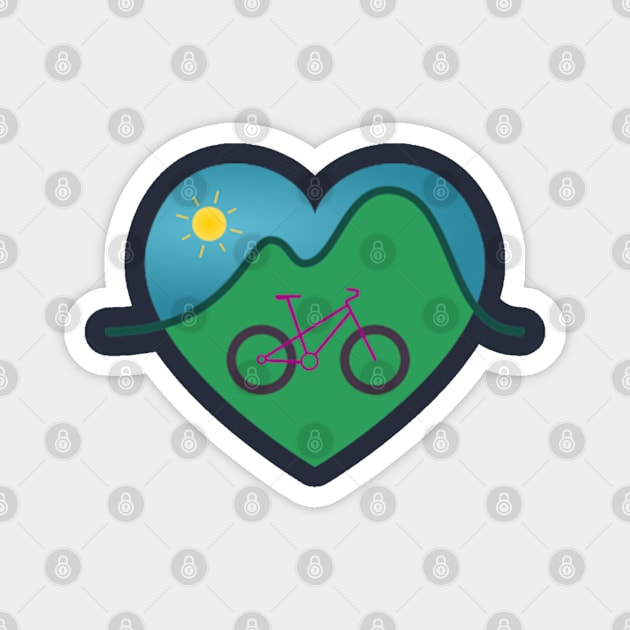 Love Bike <3 Magnet by hilariouslyserious