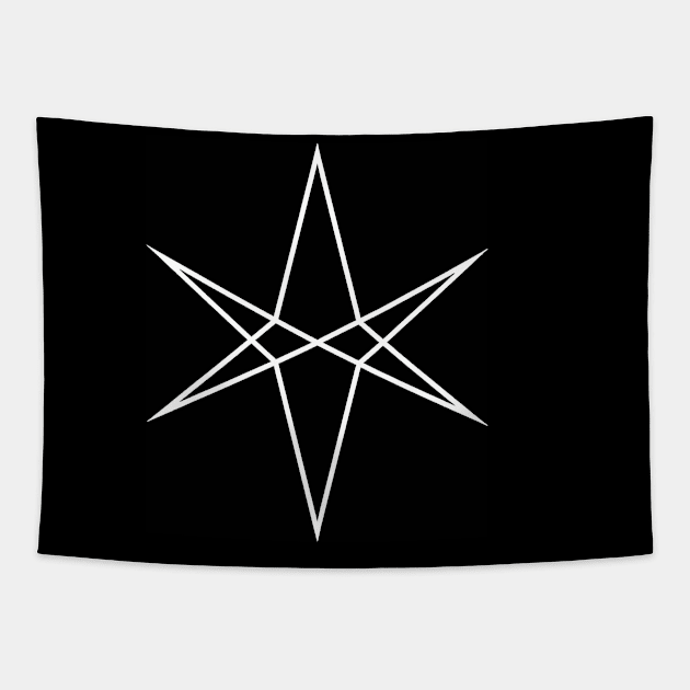 Hexagram - Black Tapestry by bananati