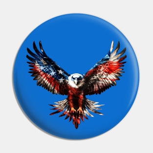 American Eagle with Flag Pin