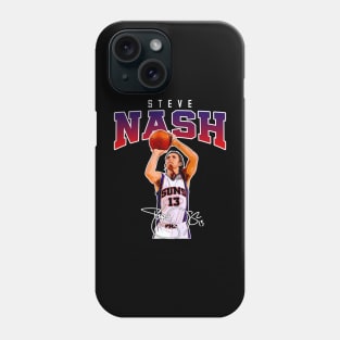 Steve Nash Basketball Legend Signature Vintage Retro 80s 90s Bootleg Rap Style Phone Case