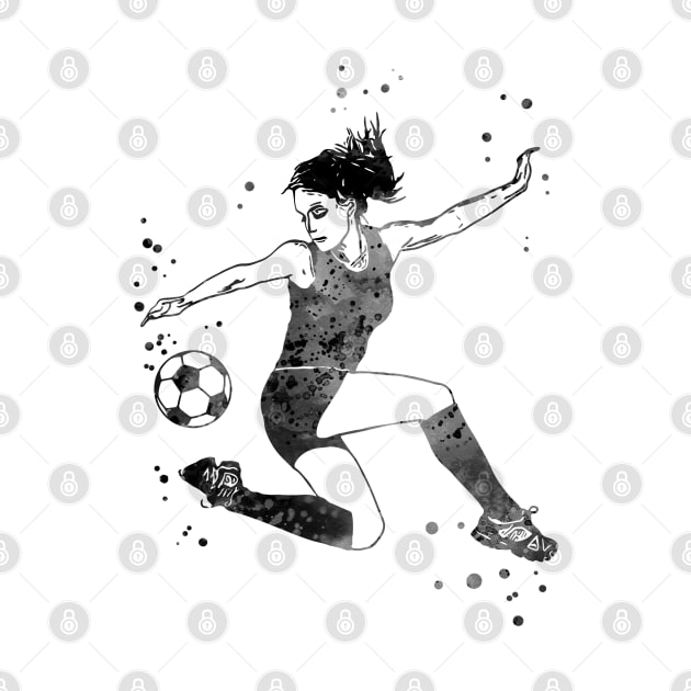 Female Soccer Player by RosaliArt