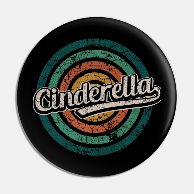 Cinderella // Retro Circle Crack Vintage Pin by People Mask