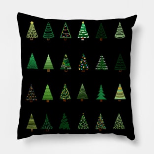 Christmas tree collection Pillow