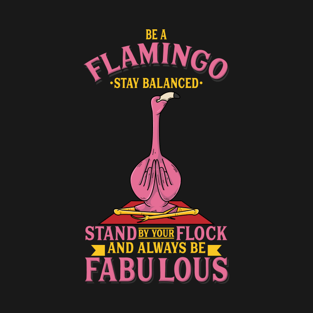 Flamingo Yoga Shirt I Fabulous Bird by biNutz