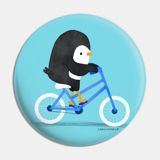 Penguin on a Bike 2 Pin