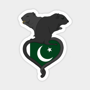 Gerbil Pakistan (dark) Magnet