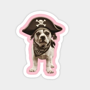 Dog's Nautical Pirate Pup Magnet