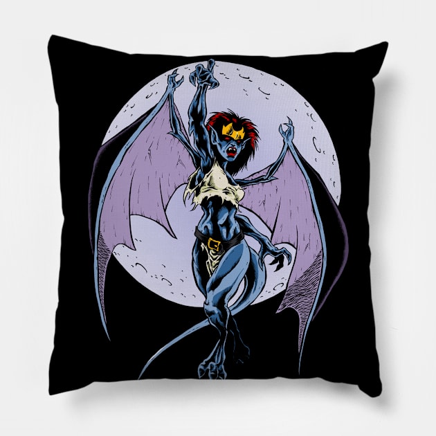 Warriors by Night Pillow by JonathanGrimmArt