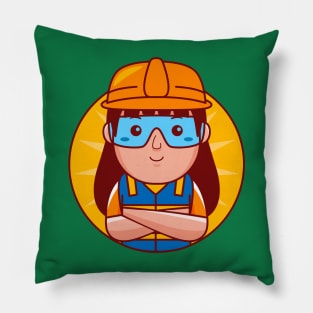 Engineer Woman Pillow