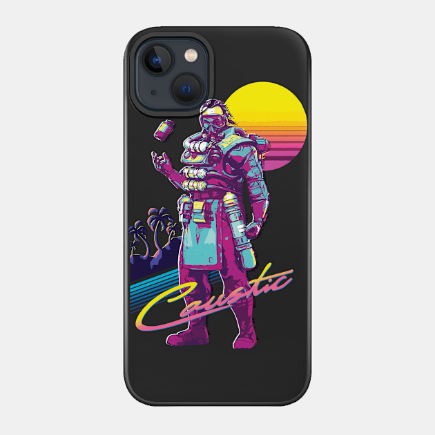 Caustic, Retro 80s Edition - Apex Legends - Phone Case