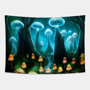 Glow forest Tapestry