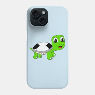 Funny Kids Football Turtle Phone Case