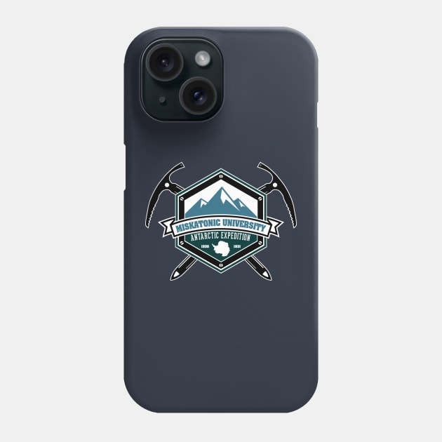 Miskatonic University Antarctic Expedition Phone Case by AngryMongoAff