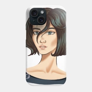 Cute anime japanese girl Phone Case