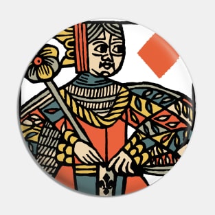 Character of Playing Card Queen of Diamonds Pin