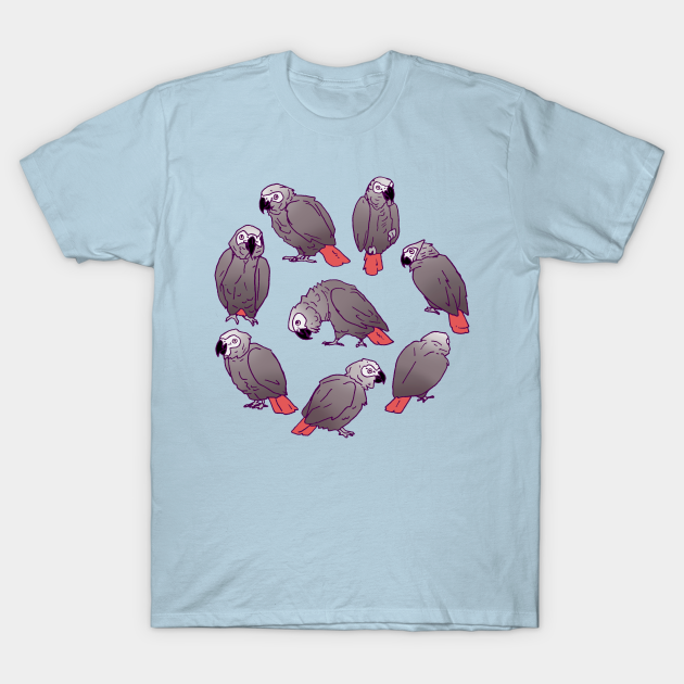 Discover African Grey Parrot Flock - Man - T-Shirt