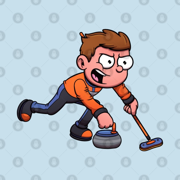 Curling Boy by TheMaskedTooner