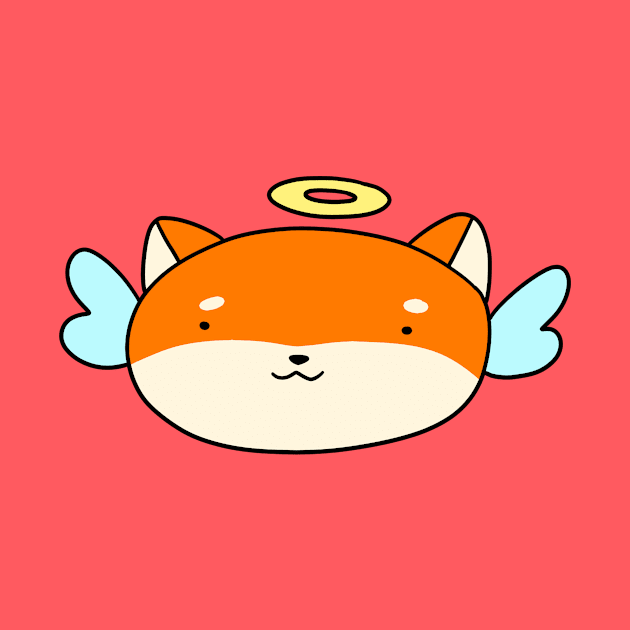 Angel Shiba Face by saradaboru