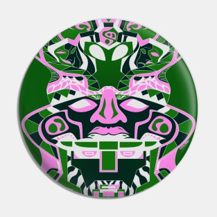 lighting olmec alien head ecopop Pin