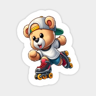 Cute skater bear Kawaii Magnet