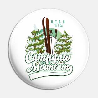 Campgaw Mountain Ski logo Pin