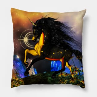 Beautiful unicorn in the night Pillow