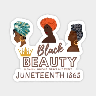 Juneteenth Shades of Melanin Beauty Magnet