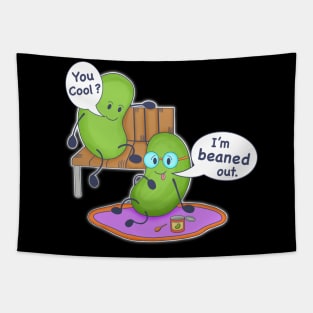 I'm Beaned Out - Musical Beans- Bean Puns Tapestry