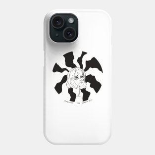 Sometimes I just wanna die girl head vortex illustration Phone Case