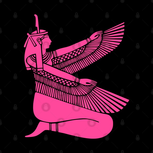 Hot Pink Color Egyptian Goddess Maat by Pattern Plans