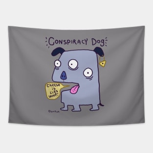 Conspiracy Dog Tapestry