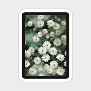 Beautiful White Flowers, for all those who love nature #143 Magnet