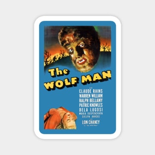 Classic Horror Movie Poster - The Wolf Man Magnet