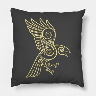 odin raven Pillow